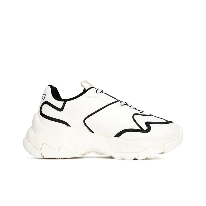 MLB Big Ball Chunky Chunky Sneakers Unisex Low Top White/Black-1