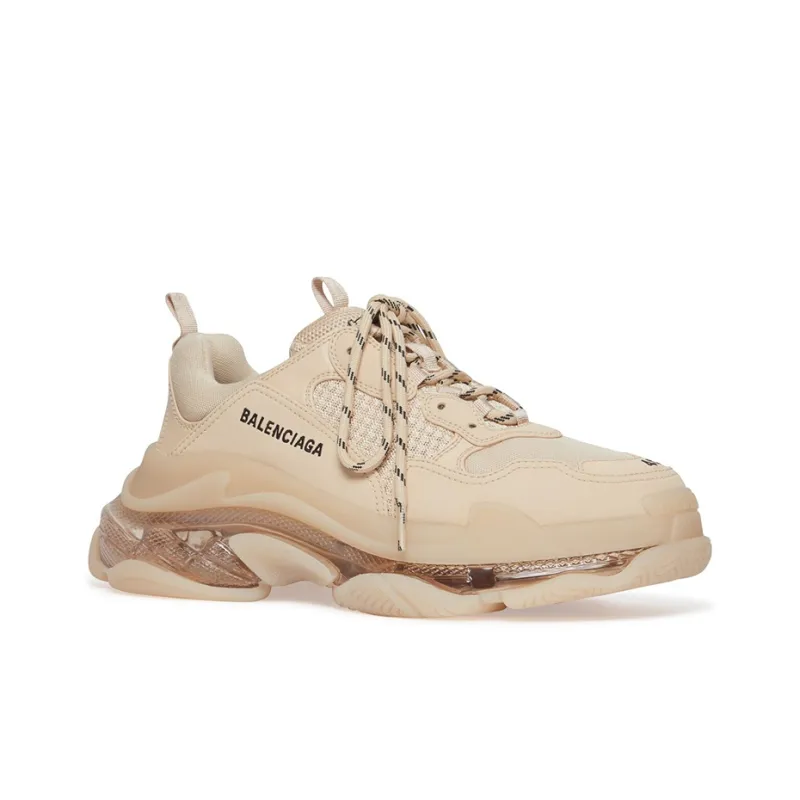 Balenciaga Triple S Chunky Sneakers Women's Beige-2