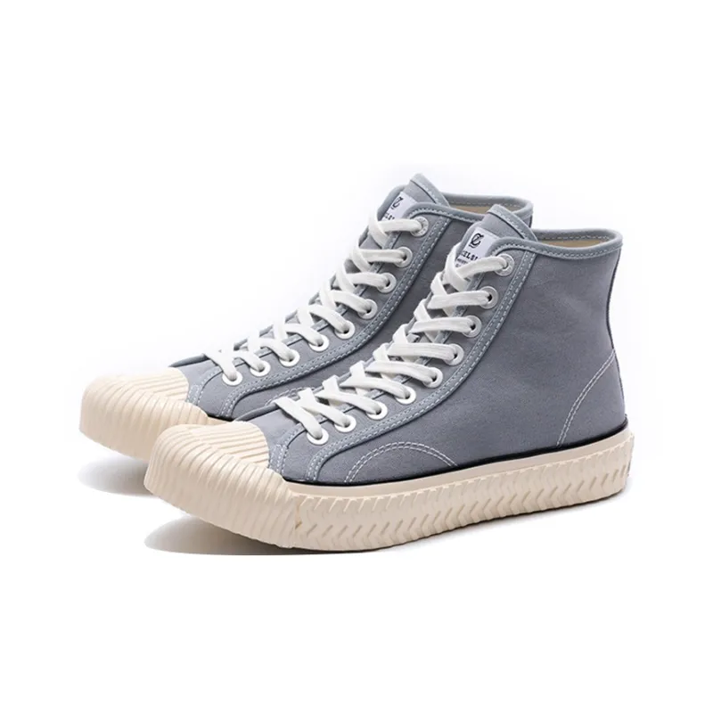 Excelsior Canvas Shoes Unisex High Top Sky Gray-1