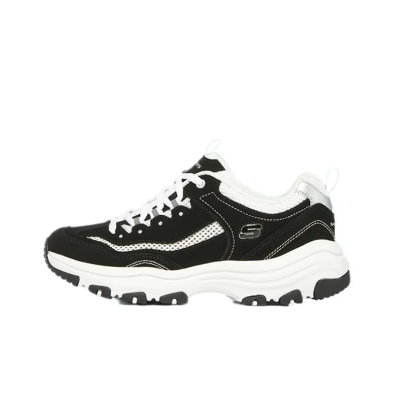 Skechers D'Lites 'Black White' Women's-0
