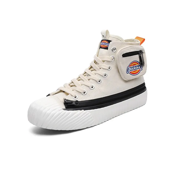 Dickies Canvas Shoes Men High Top Beige-1