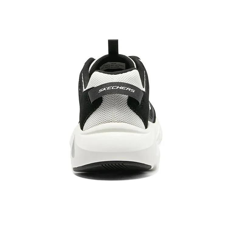 Skechers Stamina Airy Anti Slip And Wear Resistant Water Resistant Low Top Chunky Sneakers Men's White Black-3