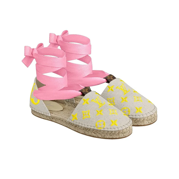 LOUIS VUITTON Starboard Casual Single Shoes Women's Pink-2