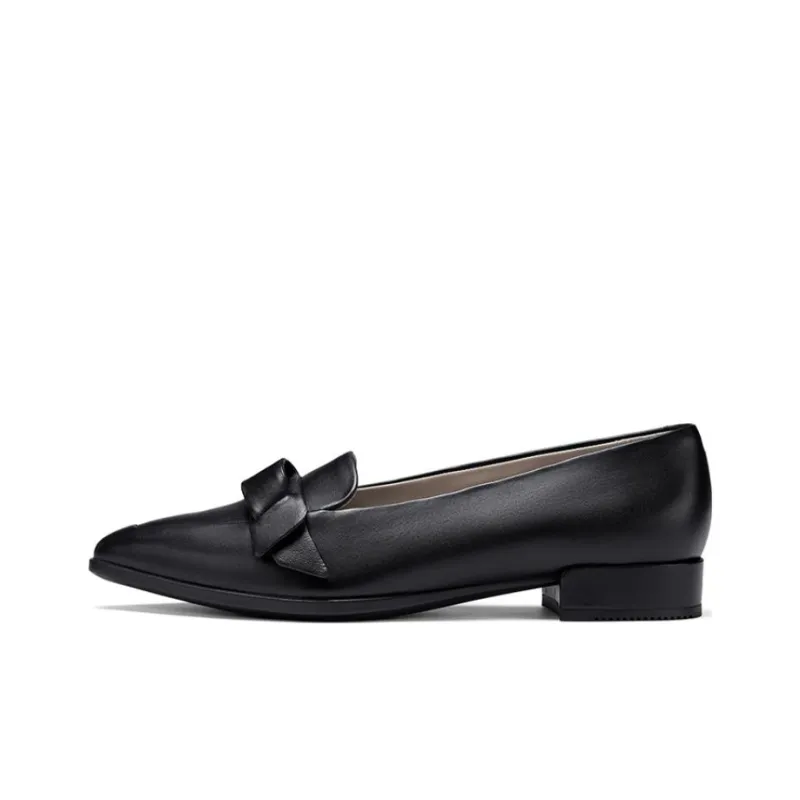 Ecco Body Shaping 20 Pointed Toe Collection Casual Single Shoes Women's Black-0