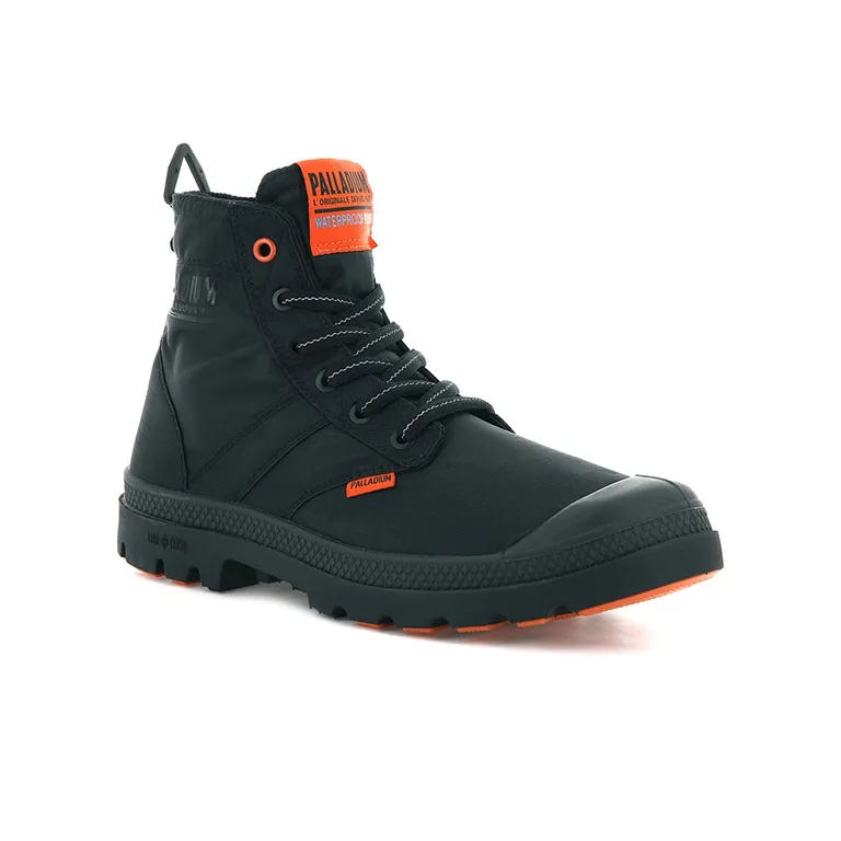Palladium Pampa Lite+ Vapor Wp+ Anti-Slip And Wear-Resistant Breathable High-Top Canvas Shoes Unisex Black-2