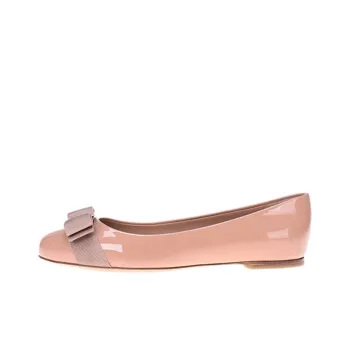 FERRAGAMO Varina Flat Shoes Women's Dark Pink