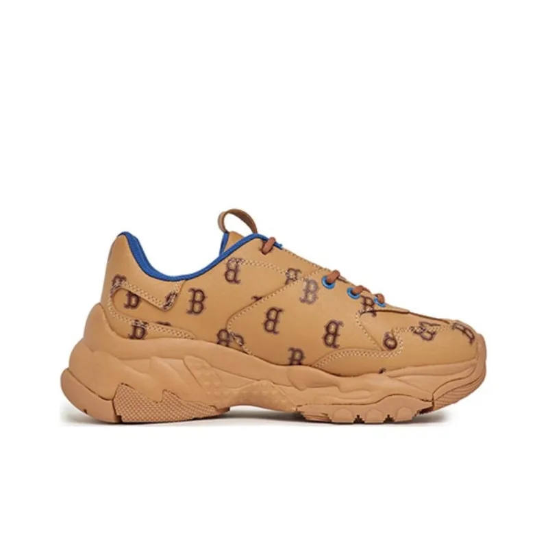 MLB Big Ball Chunky Chunky Sneakers Unisex Low Top Brown/Blue-1