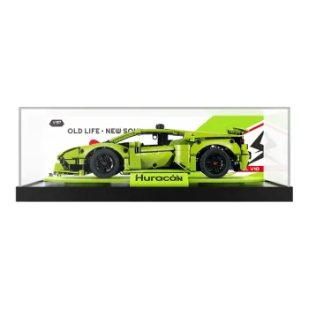 LIGHT YOUR BRICKS LeiYiBai Compatibility Building Block Technic 42161 Lamborghini Racing Display Case Model Accessories