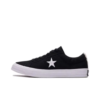 Converse One Star Wear resistant Non Slip Low Tops Shoe Black White