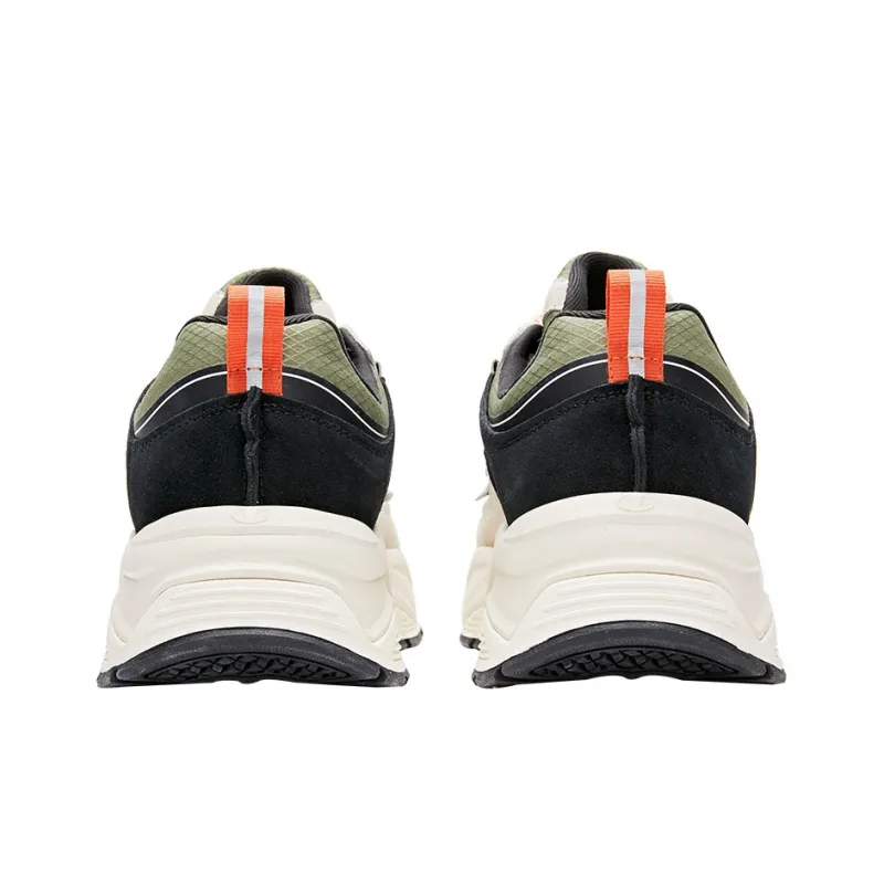 Champion Cushioning Wear Resistant Low Top Chunky Sneakers Men's White Black-3