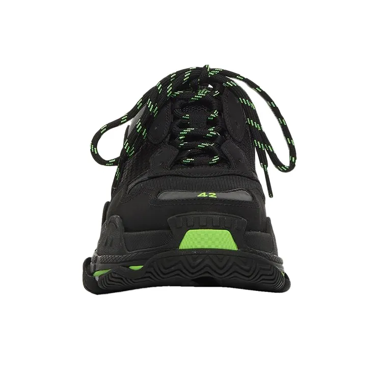 Balenciaga Triple S Black Fluo Green-3