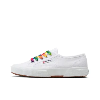 SUPERGA Anti-Slip Wear-Resistant Breathable Lightweight Low-Top Canvas Shoes Unisex White