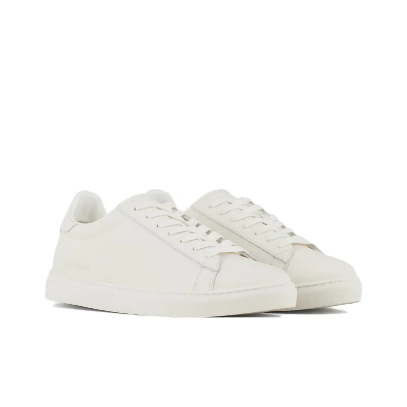ARMANI EXCHANGEAE Low Top Skateboard Shoes Men's White-2