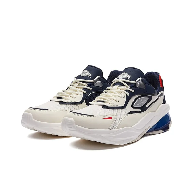 361° Chunky Sneakers Men Low Top Feather White-3