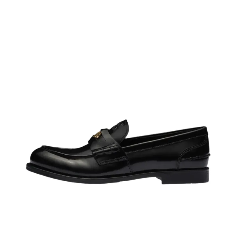 MIU MIU Leather Penny Loafers-0