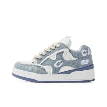 CANDYDONDA Mid-Top Skateboard Shoes Unisex Blue