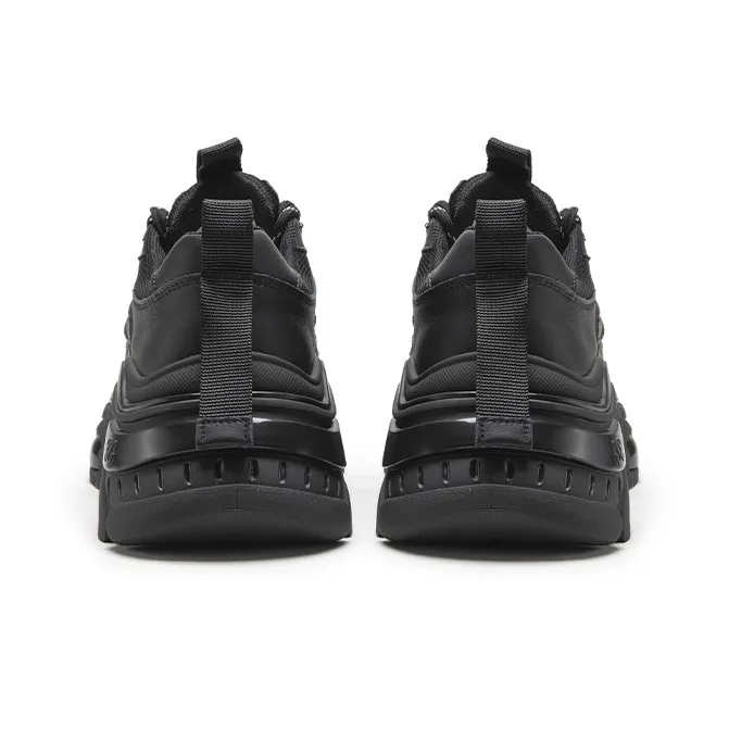 C°BANNER Chunky Sneakers Women's Low Top Black/Beige-3