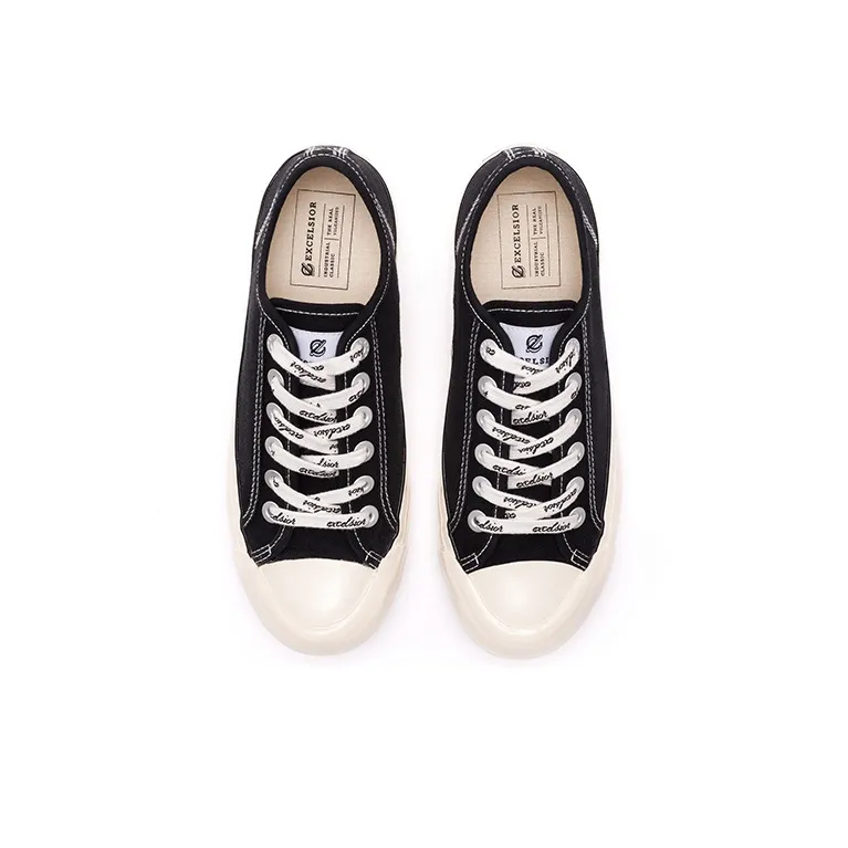 Excelsior Canvas Shoes Women's Low Top Classic Black-3
