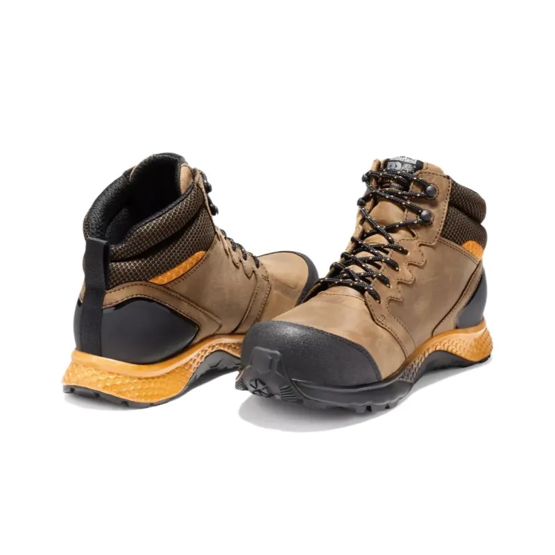 Timberland REAXION Wear-Resistant Short Outdoor Boots Men's Brown Black-2