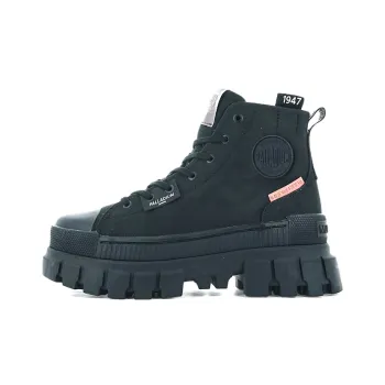 Palladium Revolt Hi TX Anti Slip And Wear Resistant Height Increasing High Top Canvas Shoes Women's Black