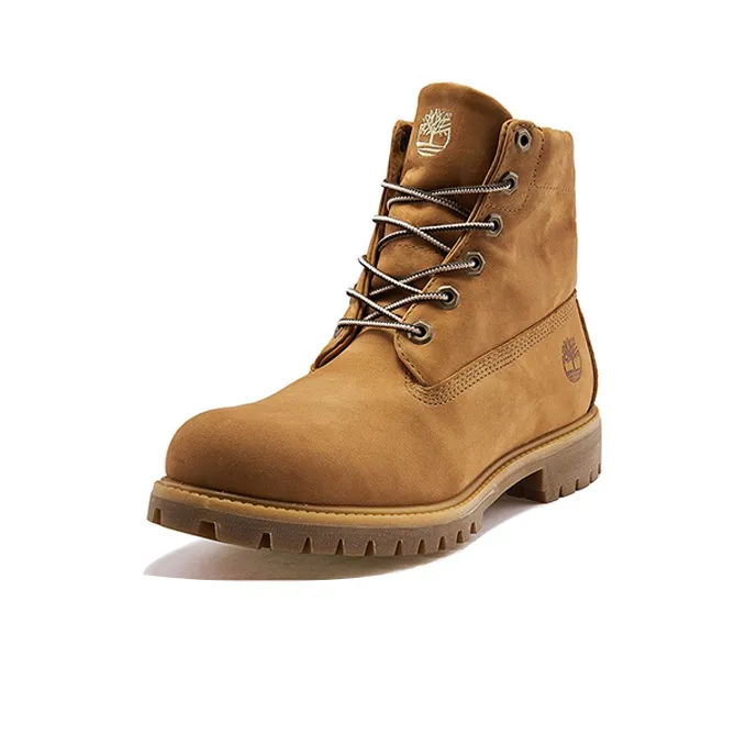 Timberland Roll Top Fabric Double-Slit Flip Boots Loose Fit Wear-Resistant Ankle-Length Outdoor Boots Men's Wheat-1