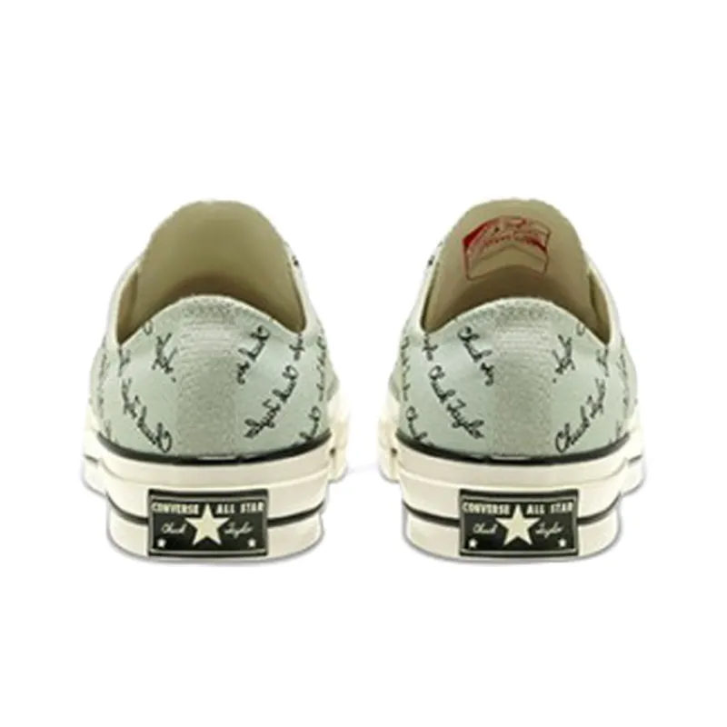 Chuck 70 Converse Low 'Scripted Signature Print Green Oxide'-3