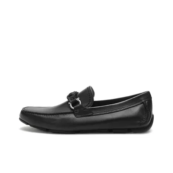 FERRAGAMO GANCINI Casual Single Shoes Men's Black