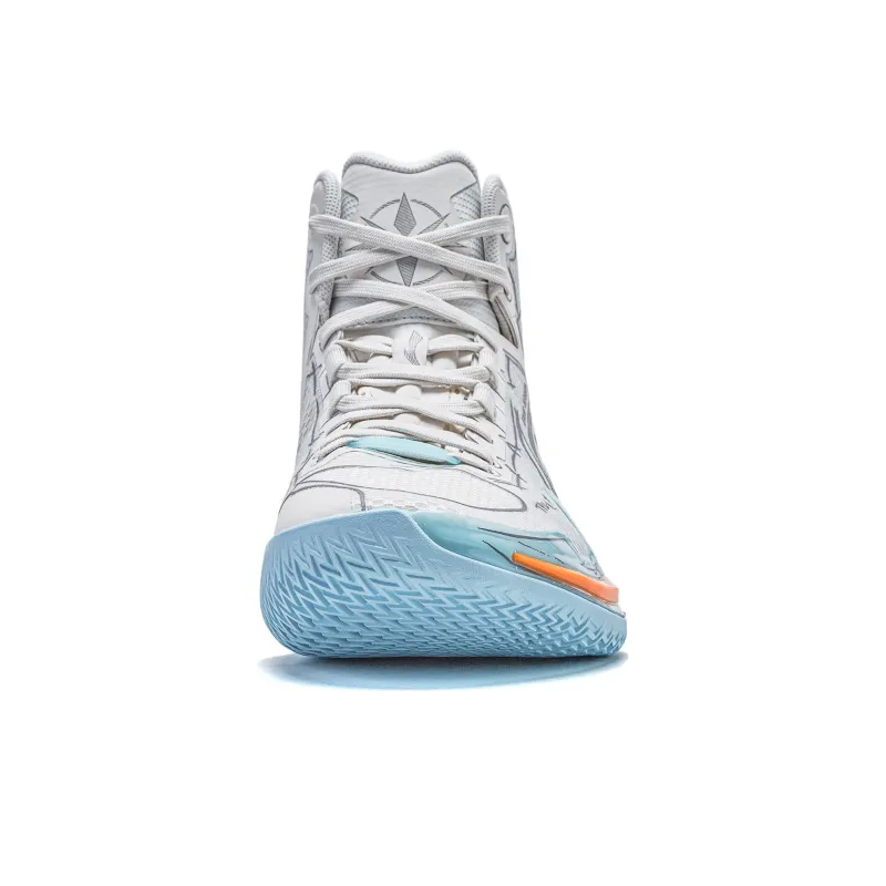 LINING Liren 4 Basketball Shoes Unisex Mid Top Light Lime-3