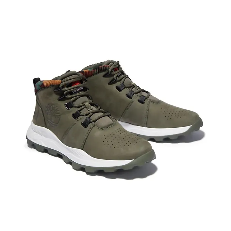 Timberland Brooklyn Euro Sprint Boots 'Olive Green And Camouflage Collar'-3