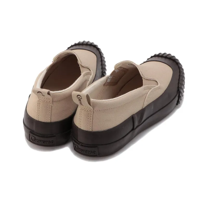 Converse Big C Fg Ov Slip-On Wear-Resistant Slip-Resistant Low-Top Canvas Shoes Unisex Tan Japan Version-2