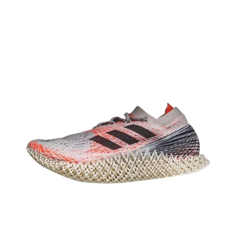 Adidas Futurecraft Strung Cushioned Slip Resistant Low Top Running Shoes Men's Pink White-0
