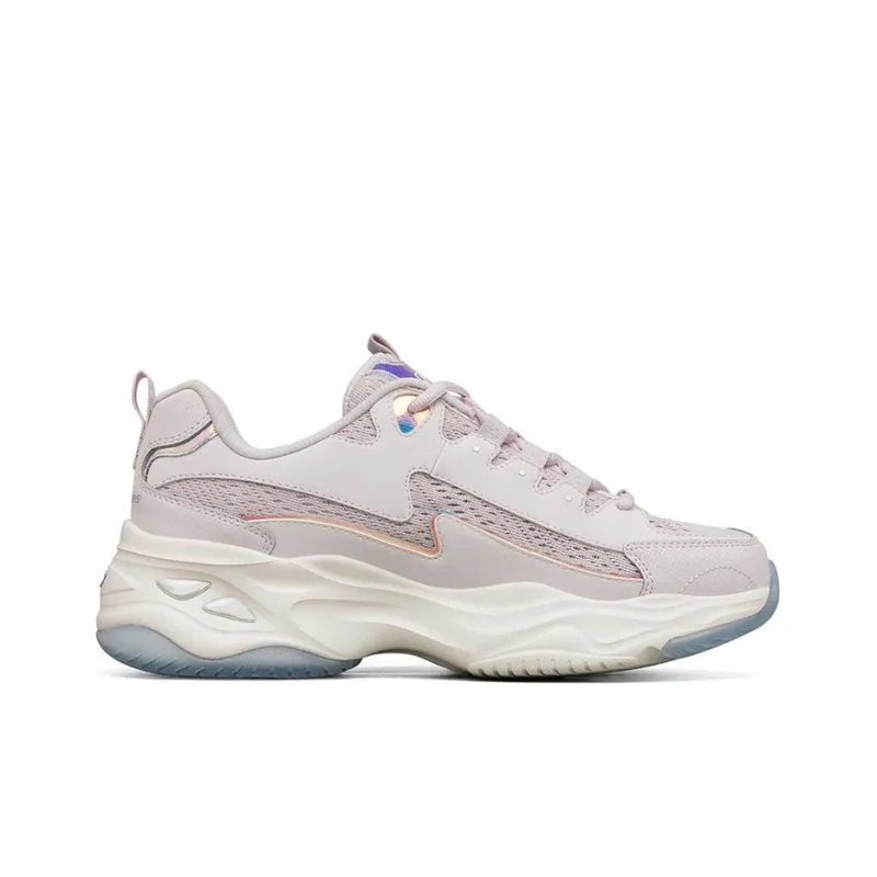 Skechers D'LITES 4.0 Cushioning Anti Slip Wear Resistant Breathability Low Top Chunky Sneakers Women's Lavender-1
