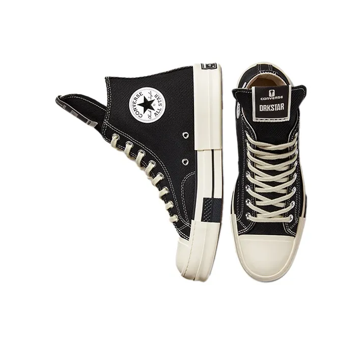 Converse Drkstar Hi Rick Owens Drkshdw Black Egret-3