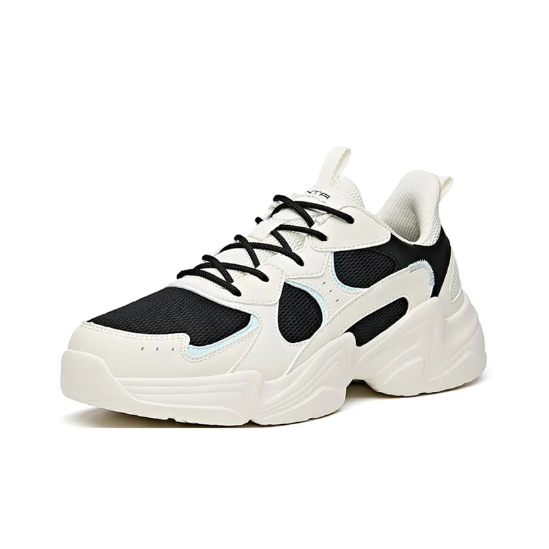 Anta Abrasion Resistant Coverage Lightweight Slip Resistant Low Top Chunky Sneakers Men's-3