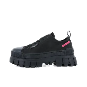 Palladium Revolt Lo T Anti Slip And Wear Resistant Height Increasing Low Top Canvas Shoes Women's Black