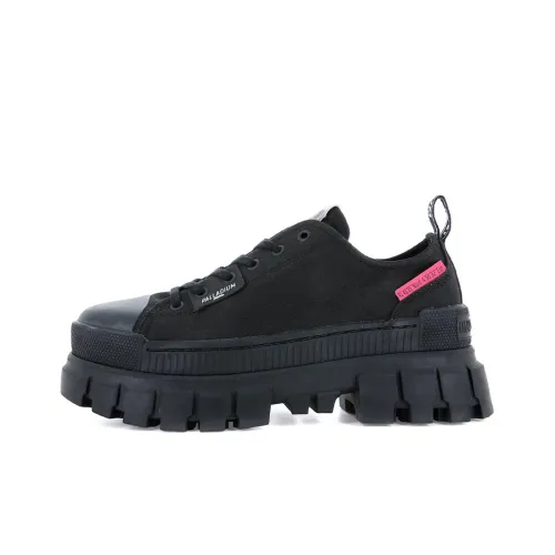 Palladium Revolt Lo T Anti-Slip And Wear-Resistant Height Increasing Low-Top Canvas Shoes Women's Black