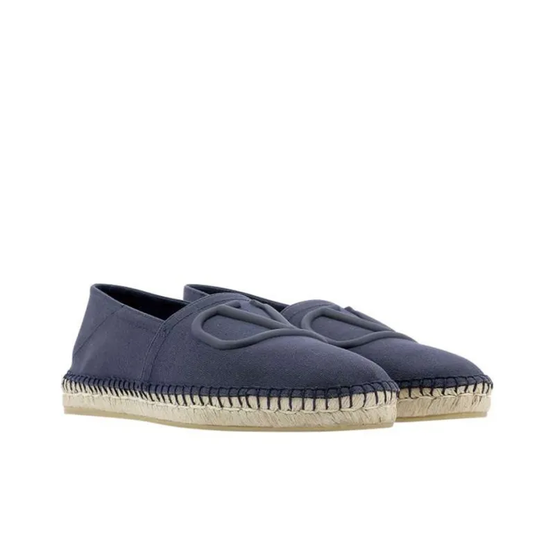 Valentino Vlogo Espadrilles Men's Navy-3