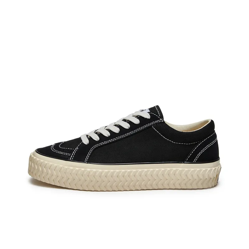 Excelsior Canvas Shoes Unisex Low Top Black-0