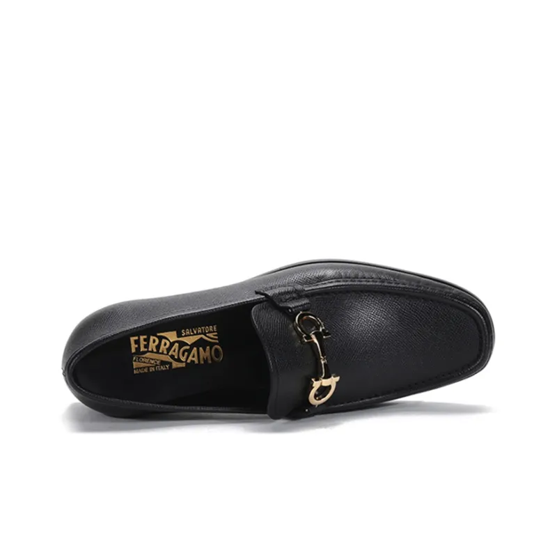 Ferragamo Moccasin With Gancini Reversible Ornament Men's-4