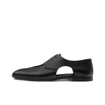 HERMES Epoca Hermes Flat Shoes Women's Black