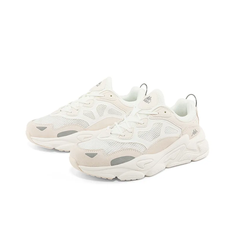 Kappa Cushioning, Slip Resistant, And Abrasion Resistant Low Top Chunky Sneakers Unisex White-2