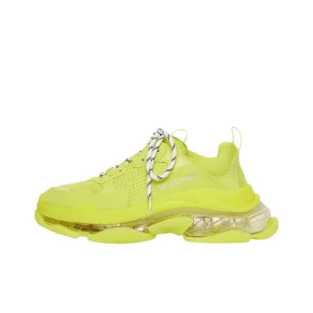 Balenciaga Triple S Clear Sole Fluo Yellow White Women's