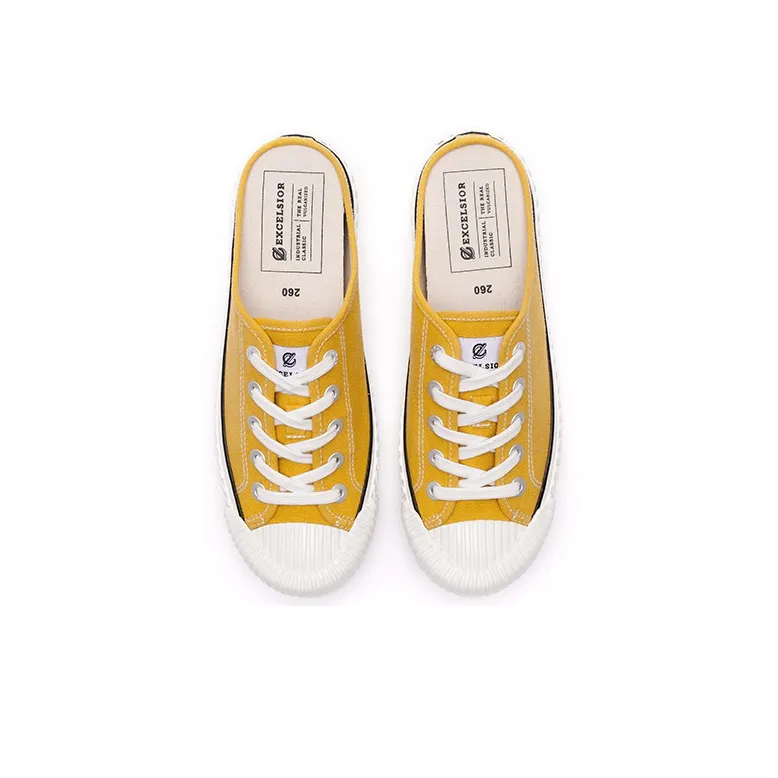 Excelsior Canvas Shoes Women's Low Top Mango Yellow-3