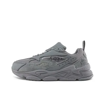 Kappa Non slip Wear resistant Shock Absorption Low Top Chunky Sneakers Unisex Contour Gray