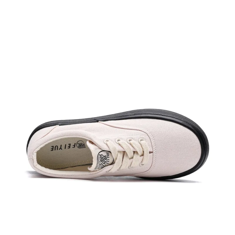 Feiyue Wear-resistant Non-slip And Breathable Low-Top Canvas Shoes Women's Black-2
