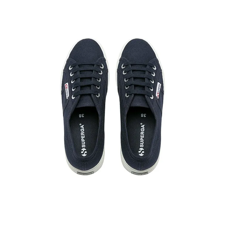 SUPERGA Lightweight And Breathable Low-Top Canvas Shoes Unisex Navy Blue-4