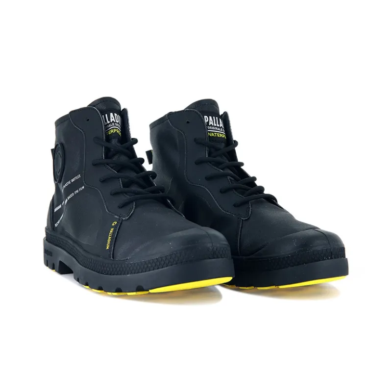 Palladium Pampa Lite+ Rc Wp+ 2 Anti Slip Wear Resistant High Top Canvas Shoes Unisex Black-3