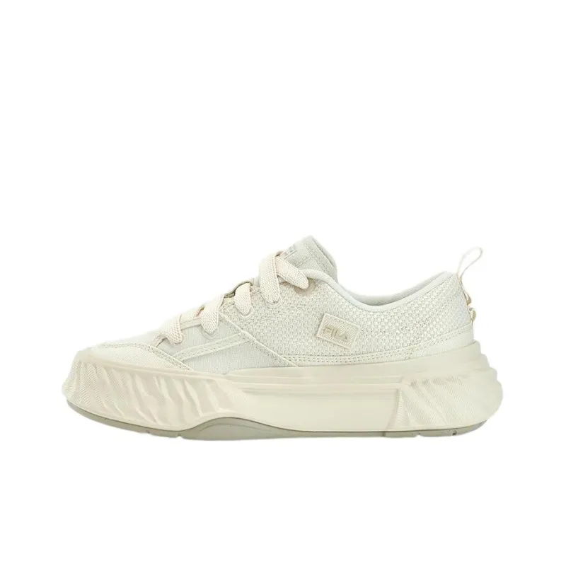FILA Fosso Chuanxing Shoes Low Top Canvas Shoes Women's White-0