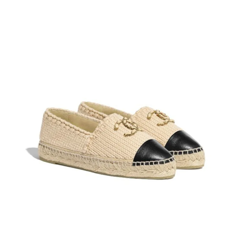 CHANEL Casual Single Shoes Women's Beige-2