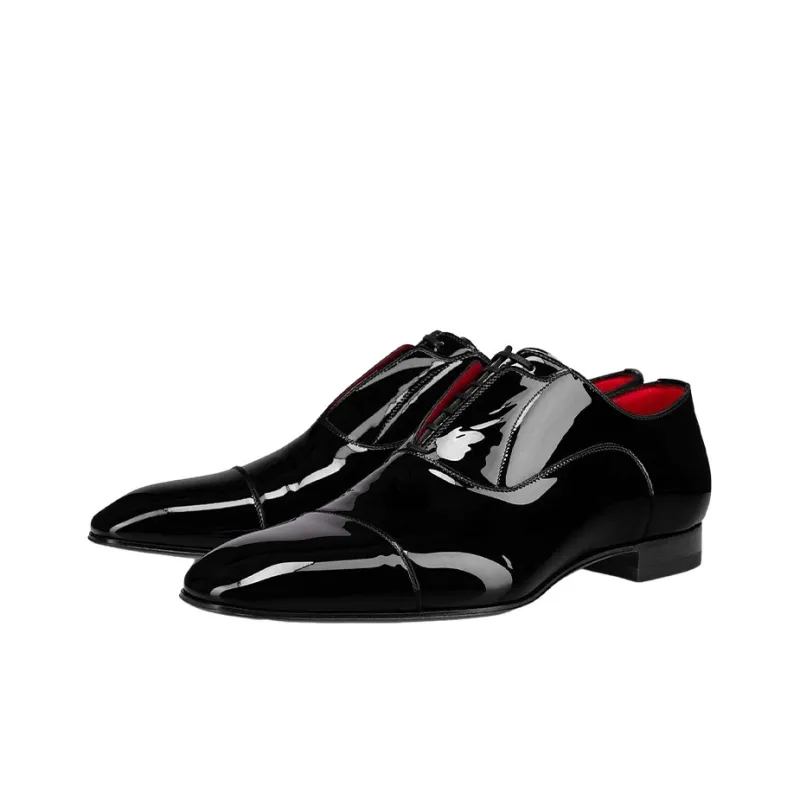 CL LUBOTING Flat Shoes Men's Black-2